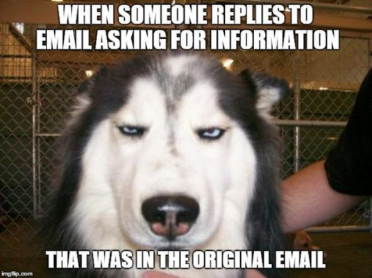 Too many emails meme